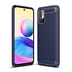 Funda Silicona Carcasa Goma Line para Xiaomi Redmi Note 10 5G Azul