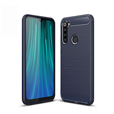 Funda Silicona Carcasa Goma Line para Xiaomi Redmi Note 8 (2021) Azul