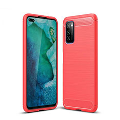 Funda Silicona Carcasa Goma Line S01 para Huawei Honor View 30 Pro 5G Rojo