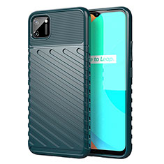 Funda Silicona Carcasa Goma Line S01 para Realme C11 Verde