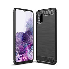 Funda Silicona Carcasa Goma Line S01 para Samsung Galaxy A41 Negro