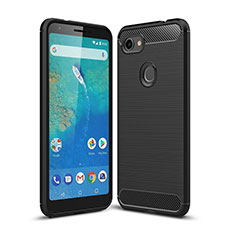 Funda Silicona Carcasa Goma Line WL1 para Google Pixel 3a XL Negro