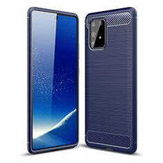 Funda Silicona Carcasa Goma Line WL1 para Samsung Galaxy A91 Azul