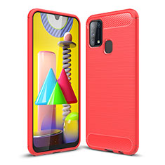 Funda Silicona Carcasa Goma Line WL1 para Samsung Galaxy M31 Prime Edition Rojo