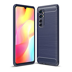 Funda Silicona Carcasa Goma Line WL1 para Xiaomi Mi Note 10 Lite Azul