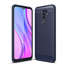 Funda Silicona Carcasa Goma Line WL1 para Xiaomi Poco M2 Azul