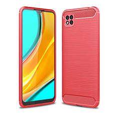 Funda Silicona Carcasa Goma Line WL1 para Xiaomi Redmi 9C Rojo