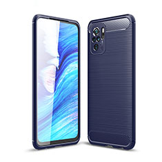 Funda Silicona Carcasa Goma Line WL1 para Xiaomi Redmi Note 10 4G Azul