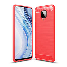 Funda Silicona Carcasa Goma Line WL1 para Xiaomi Redmi Note 9 Pro Max Rojo