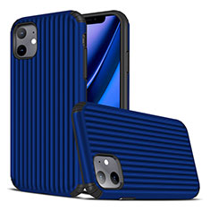 Funda Silicona Carcasa Goma Line Z01 para Apple iPhone 11 Azul