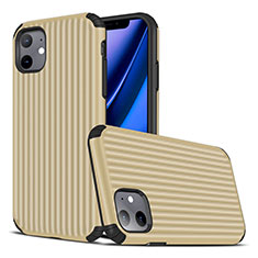 Funda Silicona Carcasa Goma Line Z01 para Apple iPhone 11 Oro