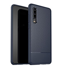 Funda Silicona Carcasa Goma Twill G02 para Huawei P30 Azul