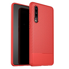 Funda Silicona Carcasa Goma Twill G02 para Huawei P30 Rojo