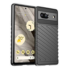 Funda Silicona Carcasa Goma Twill MF1 para Google Pixel 7a 5G Negro