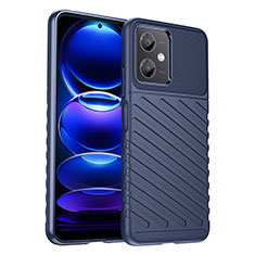 Funda Silicona Carcasa Goma Twill MF1 para Xiaomi Redmi Note 12R Pro 5G Azul