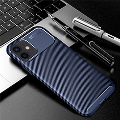 Funda Silicona Carcasa Goma Twill para Apple iPhone 12 Azul