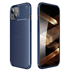 Funda Silicona Carcasa Goma Twill para Apple iPhone 15 Azul