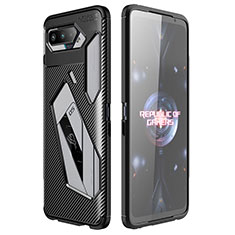 Funda Silicona Carcasa Goma Twill para Asus ROG Phone 5 Pro Negro