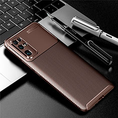 Funda Silicona Carcasa Goma Twill para Huawei Honor 30 Marron