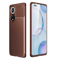 Funda Silicona Carcasa Goma Twill para Huawei Honor 50 Pro 5G Marron