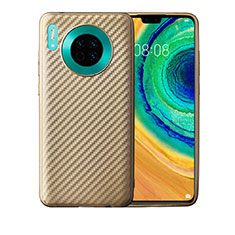 Funda Silicona Carcasa Goma Twill para Huawei Mate 30 Oro