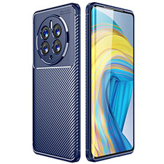 Funda Silicona Carcasa Goma Twill para Huawei Mate 50 Pro Azul