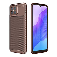 Funda Silicona Carcasa Goma Twill para Huawei Nova 8 SE 4G Marron