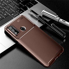 Funda Silicona Carcasa Goma Twill para Huawei P Smart (2020) Marron