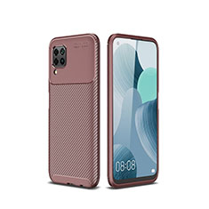 Funda Silicona Carcasa Goma Twill para Huawei P40 Lite Marron