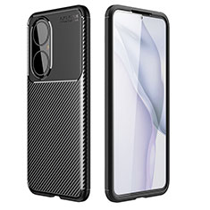 Funda Silicona Carcasa Goma Twill para Huawei P50 Negro