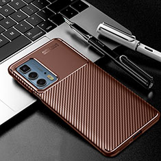 Funda Silicona Carcasa Goma Twill para Motorola Moto Edge S Pro 5G Marron