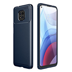 Funda Silicona Carcasa Goma Twill para Motorola Moto G Power (2021) Azul