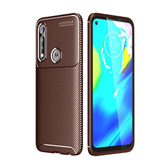 Funda Silicona Carcasa Goma Twill para Motorola Moto G Power Marron