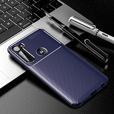 Funda Silicona Carcasa Goma Twill para Motorola Moto G Stylus Azul