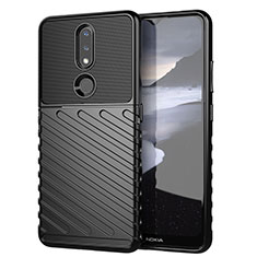 Funda Silicona Carcasa Goma Twill para Nokia 2.4 Negro