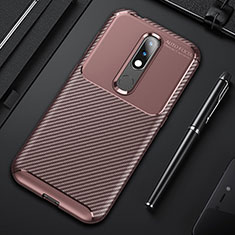 Funda Silicona Carcasa Goma Twill para Nokia 4.2 Marron