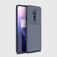 Funda Silicona Carcasa Goma Twill para OnePlus 7T Pro 5G Azul