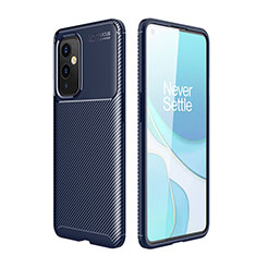 Funda Silicona Carcasa Goma Twill para OnePlus 9 5G Azul