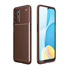 Funda Silicona Carcasa Goma Twill para Oppo A16s Marron