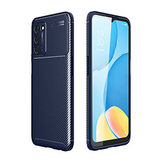 Funda Silicona Carcasa Goma Twill para Oppo A53s 5G Azul