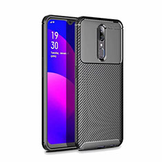 Funda Silicona Carcasa Goma Twill para Oppo A9 Negro