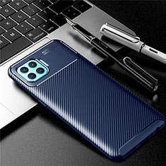 Funda Silicona Carcasa Goma Twill para Oppo A93 Azul