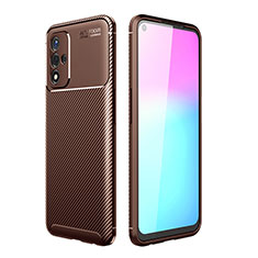 Funda Silicona Carcasa Goma Twill para Oppo A93s 5G Marron