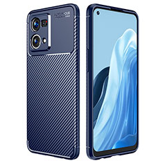 Funda Silicona Carcasa Goma Twill para Oppo F21 Pro 4G Azul