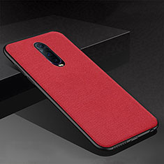 Funda Silicona Carcasa Goma Twill para Oppo R17 Pro Rojo