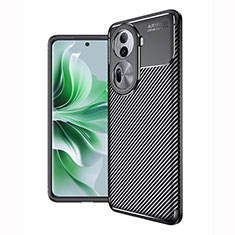 Funda Silicona Carcasa Goma Twill para Oppo Reno11 Pro 5G Negro