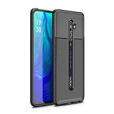 Funda Silicona Carcasa Goma Twill para Oppo Reno2 Negro