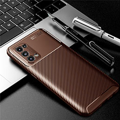 Funda Silicona Carcasa Goma Twill para Oppo Reno5 5G Marron