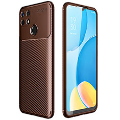 Funda Silicona Carcasa Goma Twill para Realme 7i RMX2193 Marron