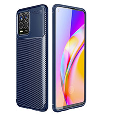 Funda Silicona Carcasa Goma Twill para Realme 8 4G Azul